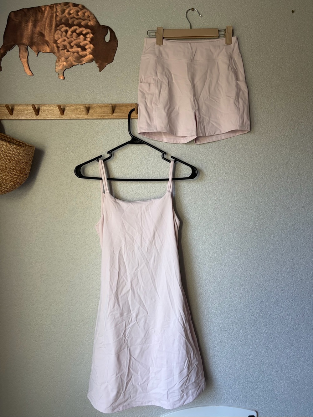 Halara Light Pink Athletic Dress and Shorts‎